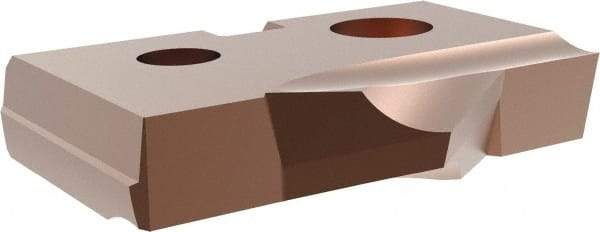 Allied Machine and Engineering - 18mm Diam x 5/32" Thick, Seat Code 1, 90° Included Angle Spade Drill Insert - AM200 Coated, Cobalt, Grade Super Cobalt, Series T-A - Apex Tool & Supply