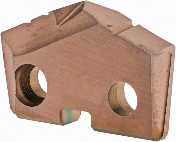 Allied Machine and Engineering - 24.5mm Diam x 3/16" Thick, Seat Code 2, 132° Included Angle Spade Drill Insert - AM200 Coated, Cobalt, Grade Super Cobalt, Series GEN2 T-A - Apex Tool & Supply
