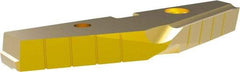 Allied Machine and Engineering - 4-1/4" Diam x 7/16" Thick, Seat Code 8, 144° Included Angle Spade Drill Insert - TiN Coated, High Speed Steel, Series T-A - Apex Tool & Supply