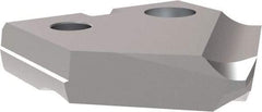 Allied Machine and Engineering - 24mm Diam x 5/32" Thick, Seat Code 1, 90° Included Angle Spade Drill Insert - TiCN Coated, Cobalt, Grade Super Cobalt, Series T-A - Apex Tool & Supply