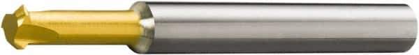 Sandvik Coromant - 326-CH Grade 1025 Carbide Chamfer Milling Tip Insert - TiCN/TiN Finish, 3 Flutes, 5.8mm Cutting Diam, 0.6mm Depth of Cut, 0° Helix - Apex Tool & Supply