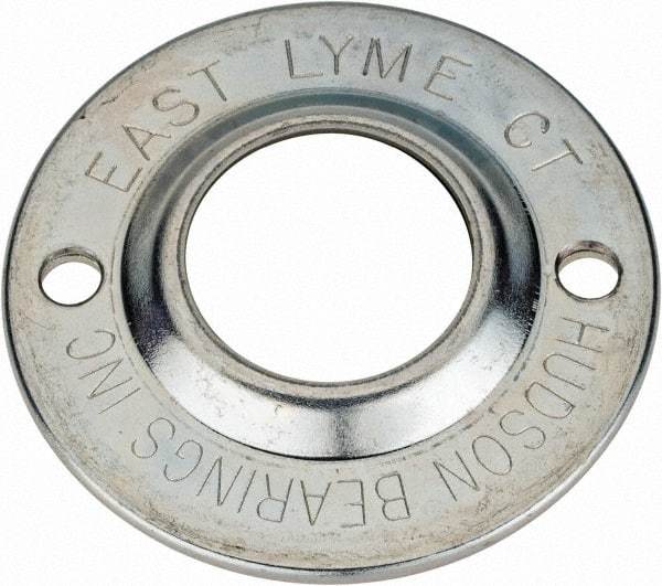 Hudson Bearing - 1 Inch Diameter, Round, Nylon Ball Transfer - 2-1/4 Inch Overall Diameter, 3/4 Inch Mount Height, 75 Lb. Capacity - Apex Tool & Supply