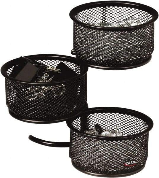 Rolodex - Black Desk Top Organizer - Mesh Metal - Apex Tool & Supply