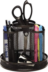Rolodex - Black Desk Top Organizer - Mesh Metal - Apex Tool & Supply