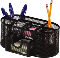 Rolodex - Black Desk Top Organizer - Mesh Metal - Apex Tool & Supply