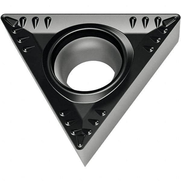 Walter - TCMT21.51 RK4 Grade WKK10S Carbide Turning Insert - TiCN/Al2O3 Finish, 60° Trigon, 1/4" Inscr Circle, 3/32" Thick, 1/64" Corner Radius - Apex Tool & Supply