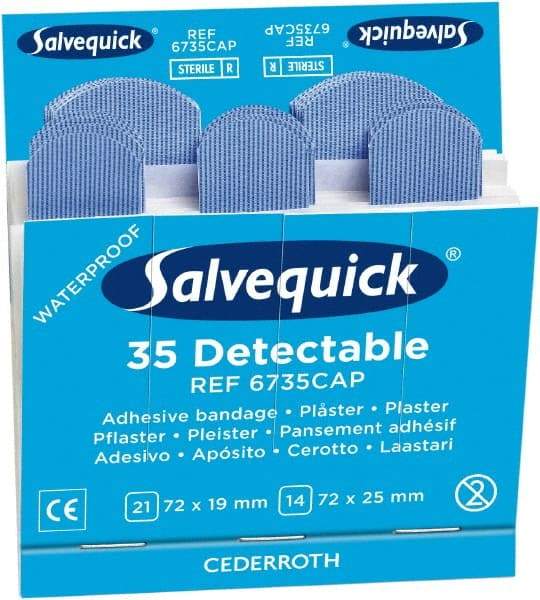 Medique - 2-9/16, 2-13/16" Long x 1-1/2, 3/4" Wide, General Purpose Self-Adhesive Bandage - Woven Fabric Bandage - Apex Tool & Supply