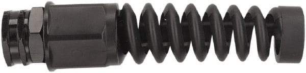 Legacy - Black Anodized Aluminum Air Hose End Fitting & Air Hose Bend Restrictor - 3/4 Female Garden Hose Thread - Apex Tool & Supply