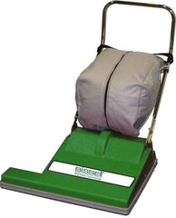 Bissell - Single Motor Upright Vacuum Cleaner - 28" Cleaning Width, 8.5" Amps, Long Handle, Gray & Green - Apex Tool & Supply