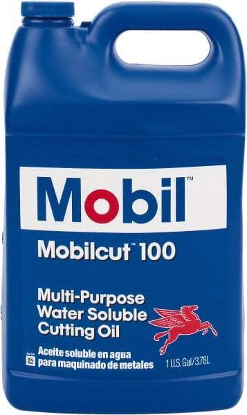 Mobil - Mobilcut, 1 Gal Bottle Cutting Fluid - Water Soluble - Apex Tool & Supply