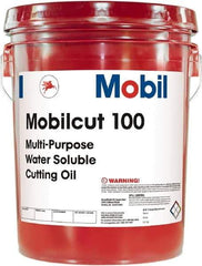Mobil - Mobilcut, 5 Gal Pail Cutting Fluid - Water Soluble - Apex Tool & Supply