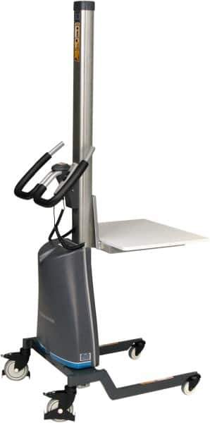 Presto Lifts - 185 Lb Capacity, 56" Lift Height, Battery Operated Lift - 5" Lowered Height, 9" Load Center, 15-3/4" Fork Length, 18-1/8" Overall Width - Apex Tool & Supply