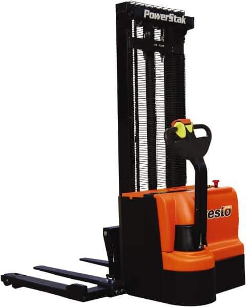 Presto Lifts - 2,200 Lb Capacity, 101" Lift Height, Battery Operated Power Stocker Lift - Apex Tool & Supply