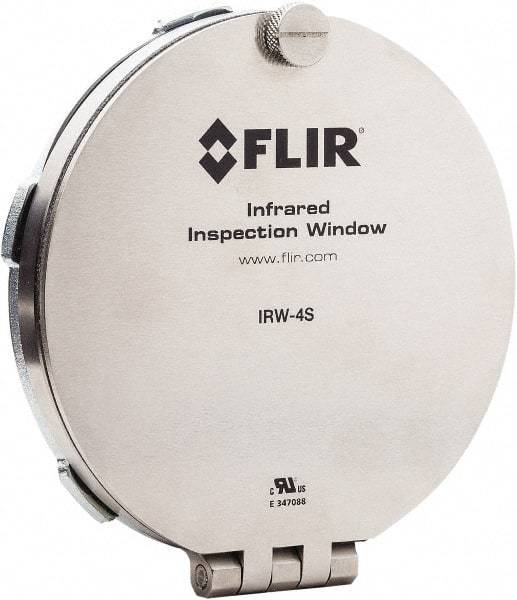 FLIR - 95mm (3.74\x94) Diam, Infrared Viewing Window - 2mm (0.08") Thickness, Use with Thermal Imagers - Apex Tool & Supply