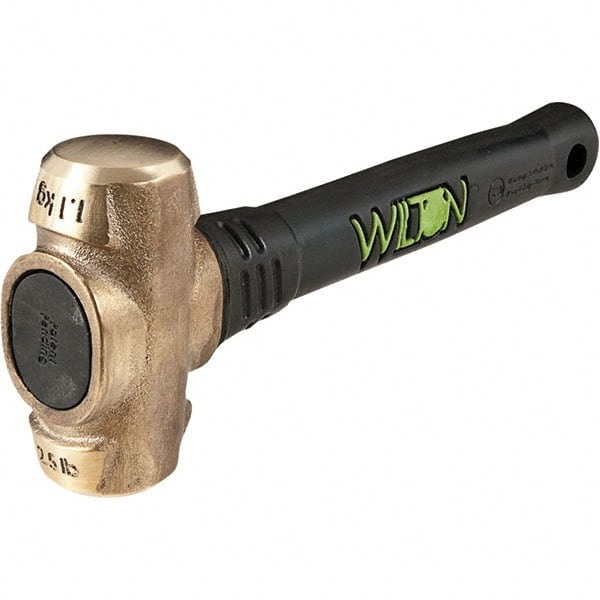 Wilton - Non-Sparking Hammers Tool Type: Brass Hammer Head Material: Brass - Apex Tool & Supply