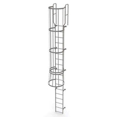 TRI-ARC - Rolling & Wall Mounted Ladders & Platforms Type: Fixed Ladder Style: Safety Cage - Apex Tool & Supply