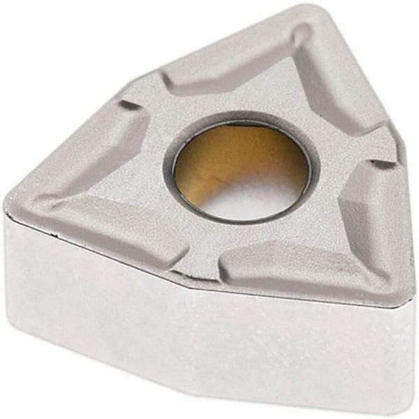 Seco - WNMG332 M3 Grade TP1501 Carbide Turning Insert - Al2O3 Finish, 80° Trigon, 3/8" Inscr Circle, 3/16" Thick, 1/32" Corner Radius - Apex Tool & Supply