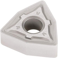 Seco - WNMG333 W-M3 Grade TP2501 Carbide Turning Insert - Al2O3 Finish, 80° Trigon, 3/8" Inscr Circle, 3/16" Thick, 3/64" Corner Radius - Apex Tool & Supply
