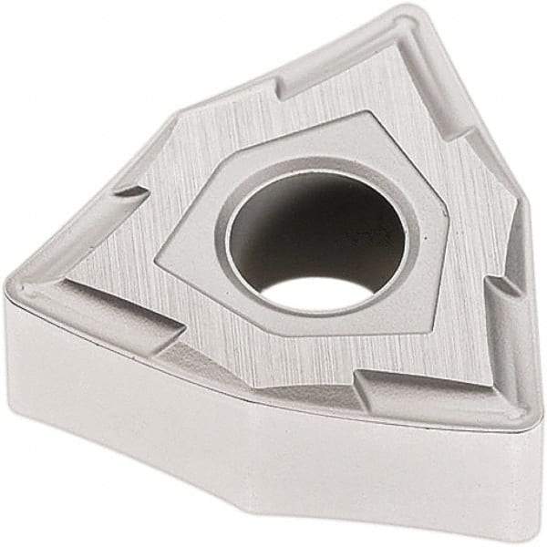 Seco - WNMG331 MF2 Grade TP2501 Carbide Turning Insert - Al2O3 Finish, 80° Trigon, 3/8" Inscr Circle, 3/16" Thick, 1/64" Corner Radius - Apex Tool & Supply