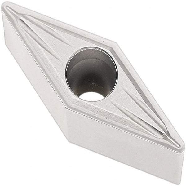Seco - VBMT333 MF2 Grade TP2501 Carbide Turning Insert - Al2O3 Finish, 35° Diamond, 3/8" Inscr Circle, 3/16" Thick, 3/64" Corner Radius - Apex Tool & Supply