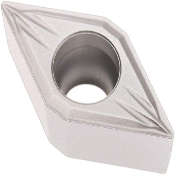 Seco - DCMT32.51 MF2 Grade TP0501 Carbide Turning Insert - Al2O3 Finish, 55° Diamond, 3/8" Inscr Circle, 5/32" Thick, 1/64" Corner Radius - Apex Tool & Supply