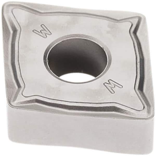 Seco - CNMG432 W-MF2 Grade TP1501 Carbide Turning Insert - Al2O3 Finish, 80° Diamond, 1/2" Inscr Circle, 3/16" Thick, 1/32" Corner Radius - Apex Tool & Supply