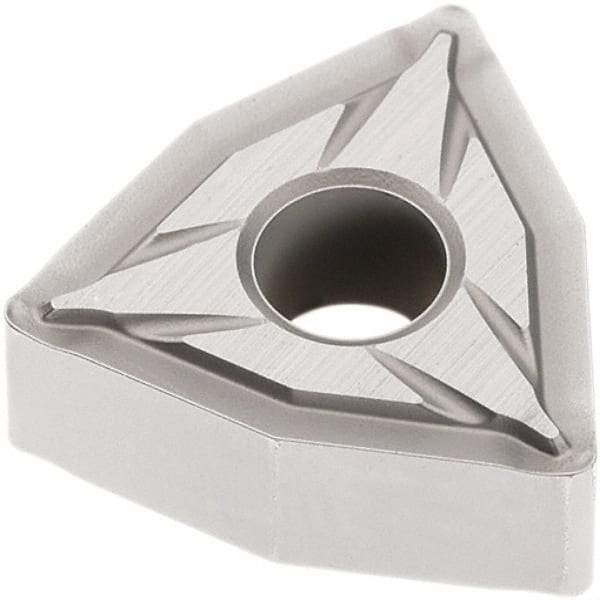 Seco - WNMG331 W-FF2 Grade TP2501 Carbide Turning Insert - Al2O3 Finish, 80° Trigon, 3/8" Inscr Circle, 3/16" Thick, 1/64" Corner Radius - Apex Tool & Supply