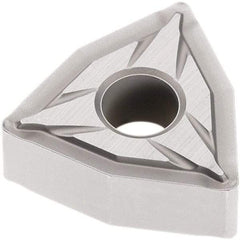 Seco - WNMG332 W-FF2 Grade TP2501 Carbide Turning Insert - Al2O3 Finish, 80° Trigon, 3/8" Inscr Circle, 3/16" Thick, 1/32" Corner Radius - Apex Tool & Supply