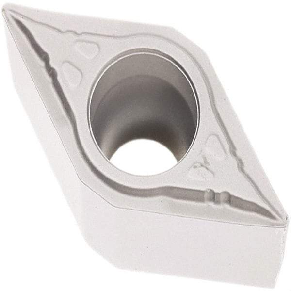 Seco - DCMT32.51 F1 Grade TP0501 Carbide Turning Insert - Al2O3 Finish, 55° Diamond, 3/8" Inscr Circle, 5/32" Thick, 1/64" Corner Radius - Apex Tool & Supply