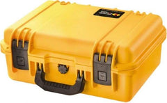 Pelican Products, Inc. - 12-45/64" Wide x 6-39/64" High, Clamshell Hard Case - Yellow, HPX High Performance Resin - Apex Tool & Supply