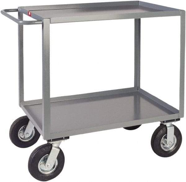 Jamco - 1,200 Lb Capacity, 24" Wide x 30" Long x 39" High Heavy Duty Service Cart - 2 Shelf, Steel - Apex Tool & Supply