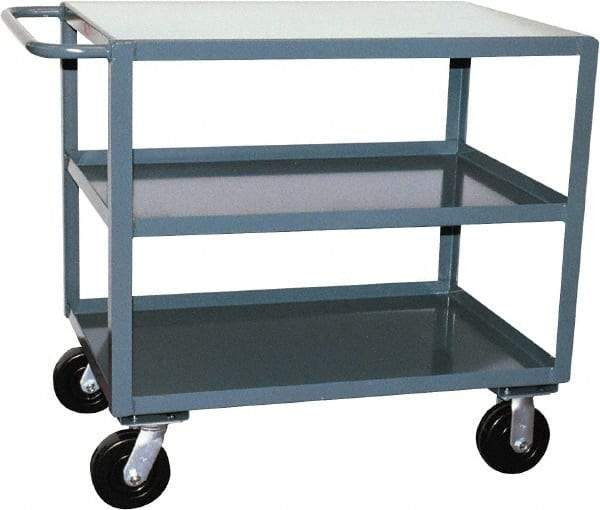 Jamco - 2,400 Lb Capacity, 24" Wide x 30" Long x 36" High Heavy Duty Service Cart - 3 Shelf, Steel - Apex Tool & Supply