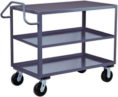Jamco - 2,400 Lb Capacity, 30" Wide x 48" Long x 36" High Heavy Duty Service Cart - 3 Shelf, Steel - Apex Tool & Supply