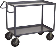 Jamco - 1,200 Lb Capacity, 36" Wide x 48" Long x 39" High Heavy Duty Service Cart - 2 Shelf, Steel - Apex Tool & Supply