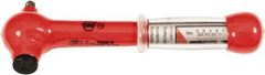 Wiha - 1/4" Drive Insulated Torque Wrench - 5 N/m to 25 N/m Torque, 8-1/4" OAL - Apex Tool & Supply