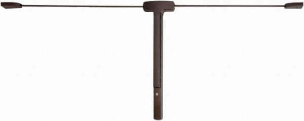 Falcon - Nonhanded, Surface Vertical Rod - Anodized Duronodic Finish, 2-1/2 to 3" Door Width, Grade 1 - Apex Tool & Supply