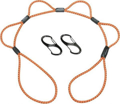 Ability One - Bungee Cord with Loop Ends - 3" OAL, Orange - Apex Tool & Supply