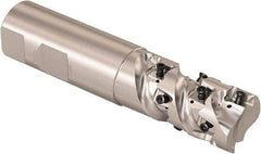 Seco - 1" Cutting Diam, 1" Shank Diam, 8mm Max Depth of Cut, Straight Shank Indexable Copy End Mill - 2 Inserts, LOEX Insert, R217.94 Toolholder - Apex Tool & Supply