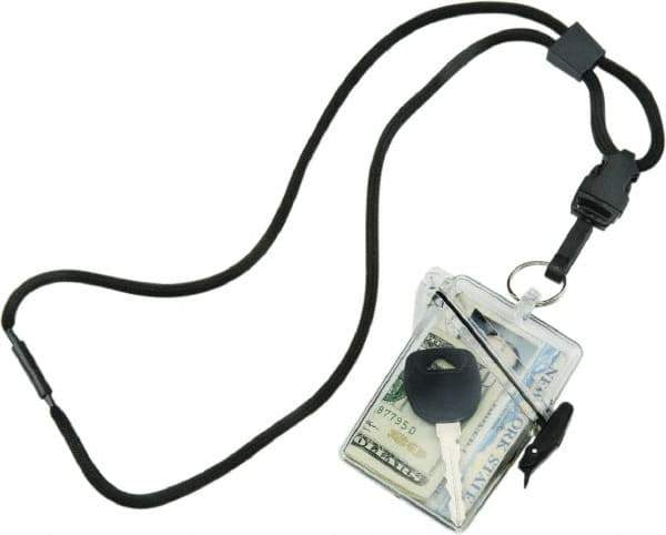 Ability One - Hanging Badge Holder - Black - Apex Tool & Supply