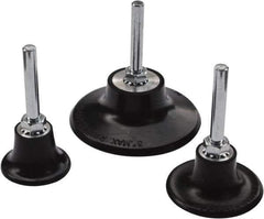 Value Collection - 1" Diam Quick-Change Type S Disc Backing Pad - 1/4" Shank Diam, Medium Density, 40,000 RPM, Roloc TS Compatible - Apex Tool & Supply