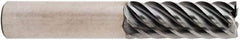 Niagara Cutter - 1/2", 7 Flute, Single End, Solid Carbide, 0.015" Corner Radius End Mill - 4" OAL, 38° Helix, Right Hand Flute, 2" LOC, Right Hand Cut - Apex Tool & Supply