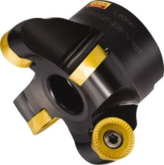 Sandvik Coromant - 1-1/2" Cut Diam, 6.35mm Max Depth, 3/4" Arbor Hole, 5 Inserts, RCKT 13 04 00 Insert Style, Indexable Copy Face Mill - RA200 Cutter Style, 50mm High, Series CoroMill 200 - Apex Tool & Supply