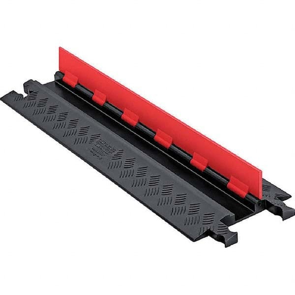 Checkers - On Floor Cable Covers Cover Material: Polyurethane Number of Channels: 1 - Apex Tool & Supply