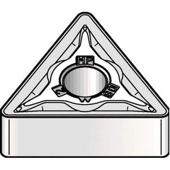 Kennametal - TNMG432 MP Grade KCP10B Carbide Turning Insert - TiCN/Al2O3/TiOCN Finish, 60° Triangle, 1/2" Inscr Circle, 3/16" Thick, 1/32" Corner Radius - Apex Tool & Supply