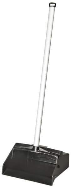 Ability One - Dust Pans & Scoops - LOBBY DUST PAN PLAS HOP W/ALUM HNDL - Apex Tool & Supply