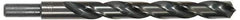 Cle-Line - 15/32" Drill, 118° Point, High Speed Steel Silver Deming & Reduced Shank Drill Bit - Bright Finish, 5-3/4" OAL, Straight Shank, 4-5/16" Flute Length, Right Hand Cut, Standard Point, Spiral Flute, Regular Spiral - Apex Tool & Supply
