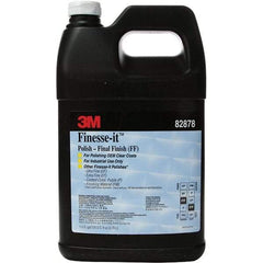 3M - 1 L Water Soluble Compound - Compound Grade Ultra Fine, Grade Very Fine, 1,200 Grit, Gray, For Scratch Removal, Use on Painted Metals - Apex Tool & Supply