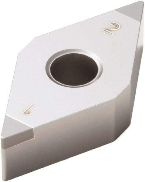 Seco - DNGA432 L1-B Grade CBN200 PCBN Turning Insert - Uncoated, 55° Diamond, 1/2" Inscr Circle, 3/16" Thick, 1/32" Corner Radius - Apex Tool & Supply