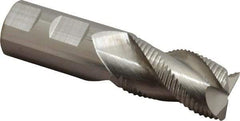 Accupro - 1" Diam, Coarse Pitch, 1-3/4" LOC, 3 Flute Solid Carbide 0.06" Corner Radius Roughing End Mill - Uncoated, 4" OAL, 1" Shank Diam, Single End, Centercutting, 30° Helix - Apex Tool & Supply
