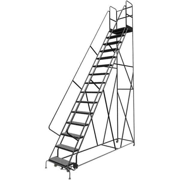 TRI-ARC - Rolling & Wall Mounted Ladders & Platforms Type: Rolling Warehouse Ladder Style: Rolling Platform Ladder - Apex Tool & Supply